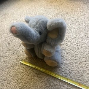 the westcliff collection plushie gray elephant sitting stuffed animal 10”